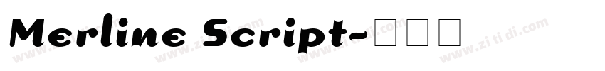 Merline Script字体转换